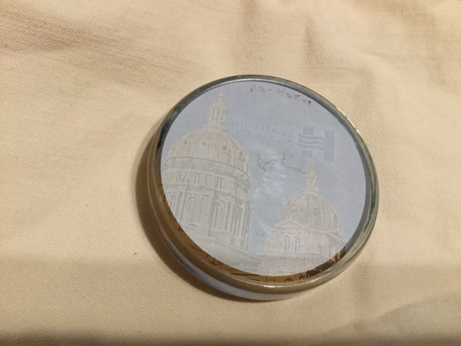 Iowa Hospital Association~Glass Paperweight