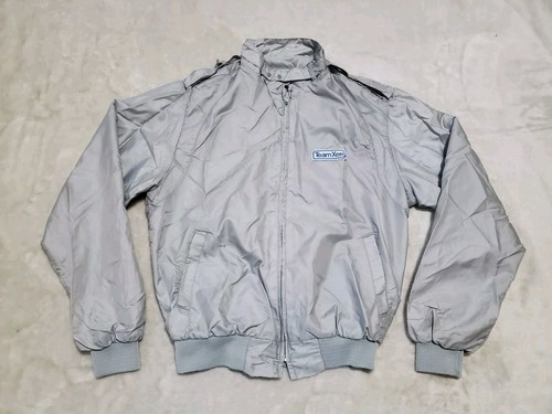 Vtg Swingster Jacket Men Medium Team Xerox Silver Grey