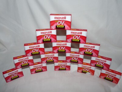 Lot of 15 Maxell DVM60SE minidv mini dv Cassettes Tapes Cassette Tape