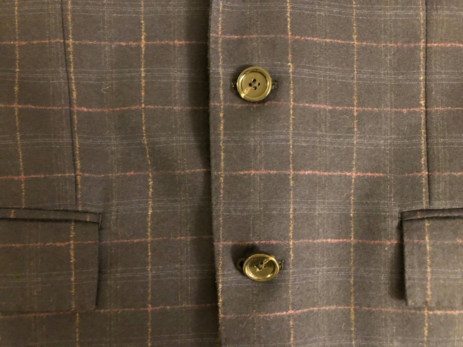 Pre-owned Jcrew J.crew Ludlow Jacket In Italian Stretch Windowpane Wool, Roger Navy Check, 38s In Multicolor