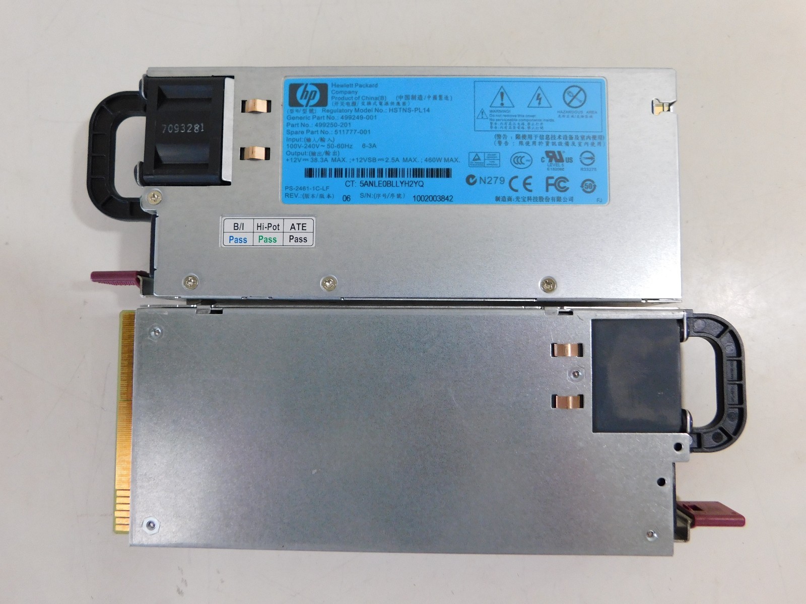 2-HP-511777-001-460W-Server-Power-Supply-HSTNS-PL14-P-N-499249-001