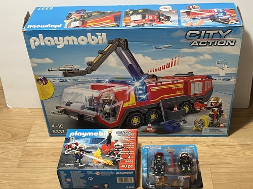 Playmobil 消防署セット 9462 181パーツ Amazon.com: Playmobil Firefighters with Water Pump : Toys