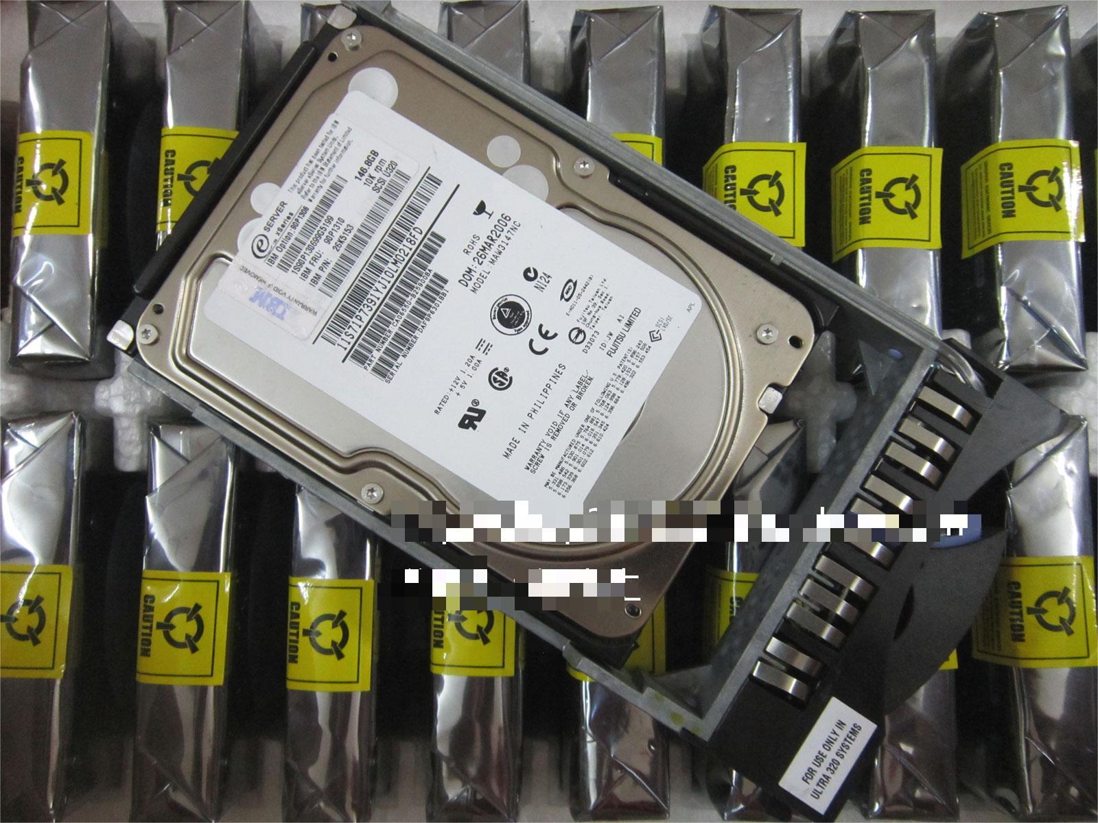 Ｈａｒｄ　Ｄｉｓｋ IBM 90P1310 90P1306 146.8GB MAW3147NC 80 pin SCSI hard drive