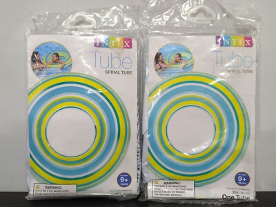 Set of 2 Intex Spiral Tube Pool Floats - Sealed