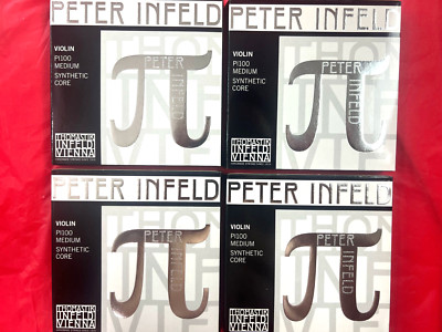4 x 100% Authentic Thomastik Peter Infeld Violin String  Set 4/4 Platinum E