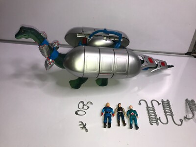 DINO RIDERS DIPLODOCUS VINTAGE TYCO WITH ARMOR AND FIGURES 1987 ALMOST COMPLETE!