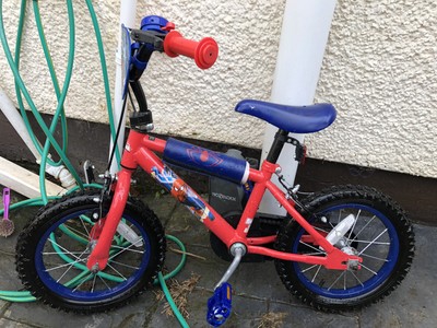 Kids boys Spider-Man bike 14” with helmet age 3-5