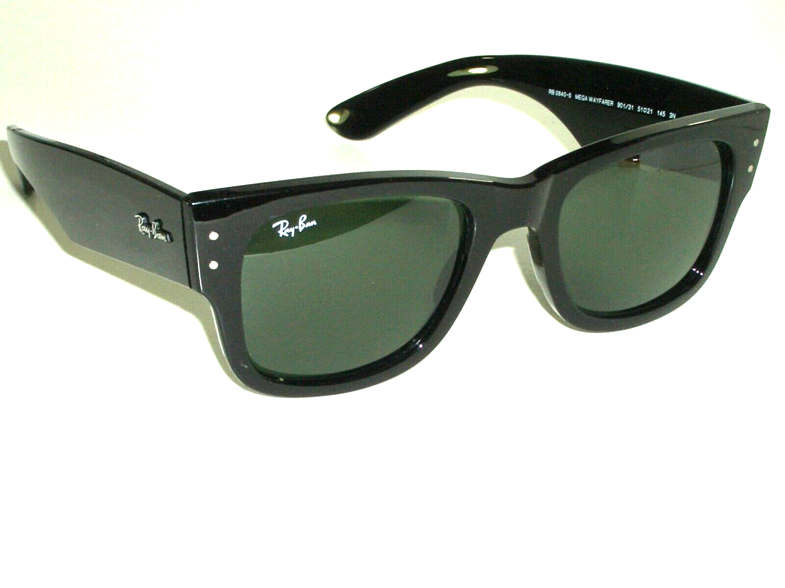 51[]21 145 RAY BAN RB 0840-S 901/31 THICK BLACK G15 UV MEGA