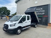 26 Reg, Ford Transit L3 Double Cab Alloy Tipper, Tow Bar, Air-Con