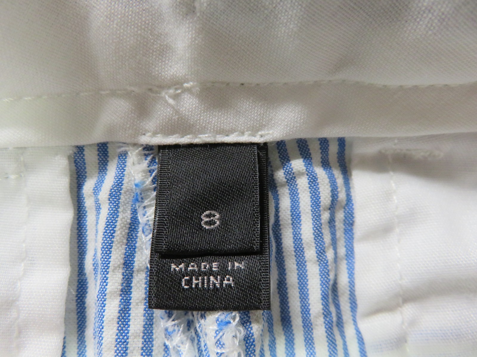 J Crew Crewcuts Boys Ludlow Blue Seersucker Suit Pants Slacks Size 8  H4385