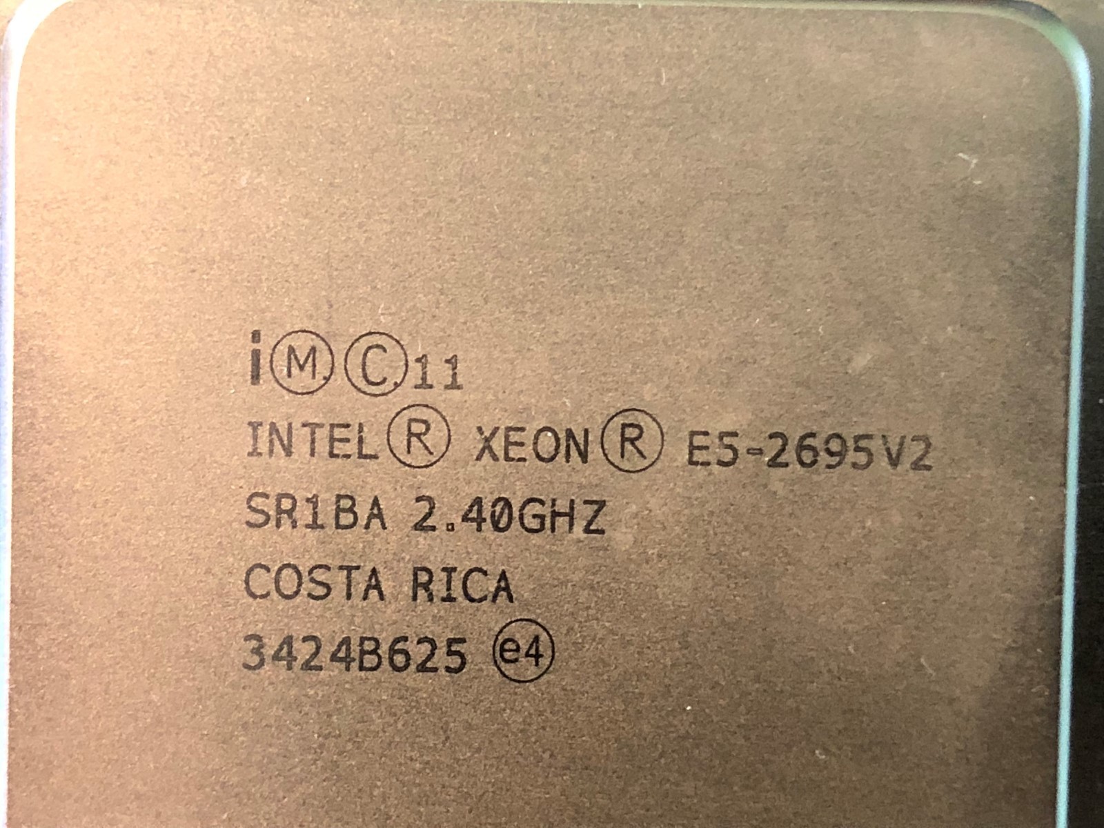 Intel Xeon E5-2695V2 SR1BA 2.40GHz 12-Core Processor fully tested