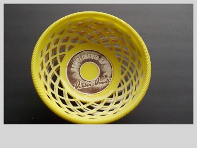 VINTAGE COMPLIMENTS OF DUNKIN' DONUTS PLASTIC BASKETS LOT OF 3