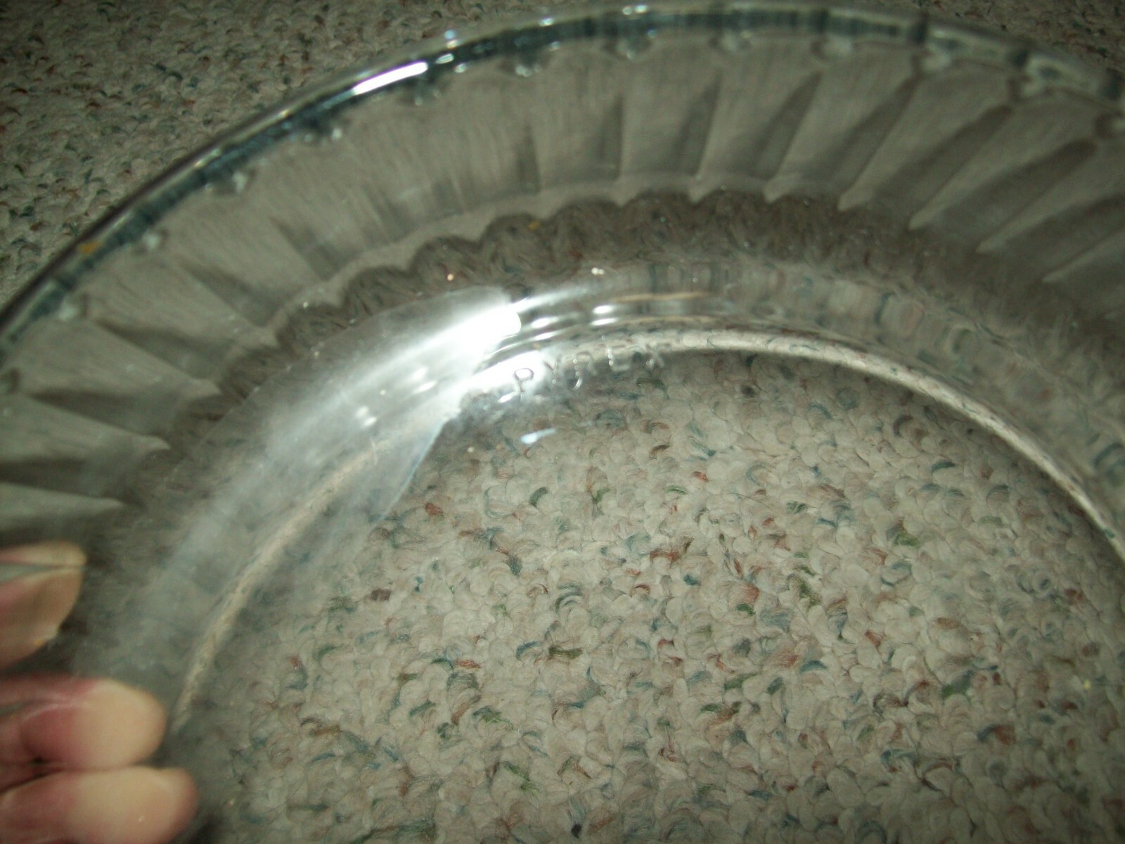 Pyrex Quiche Flan Blue tintGlass Dish 26 cm 10 1/4