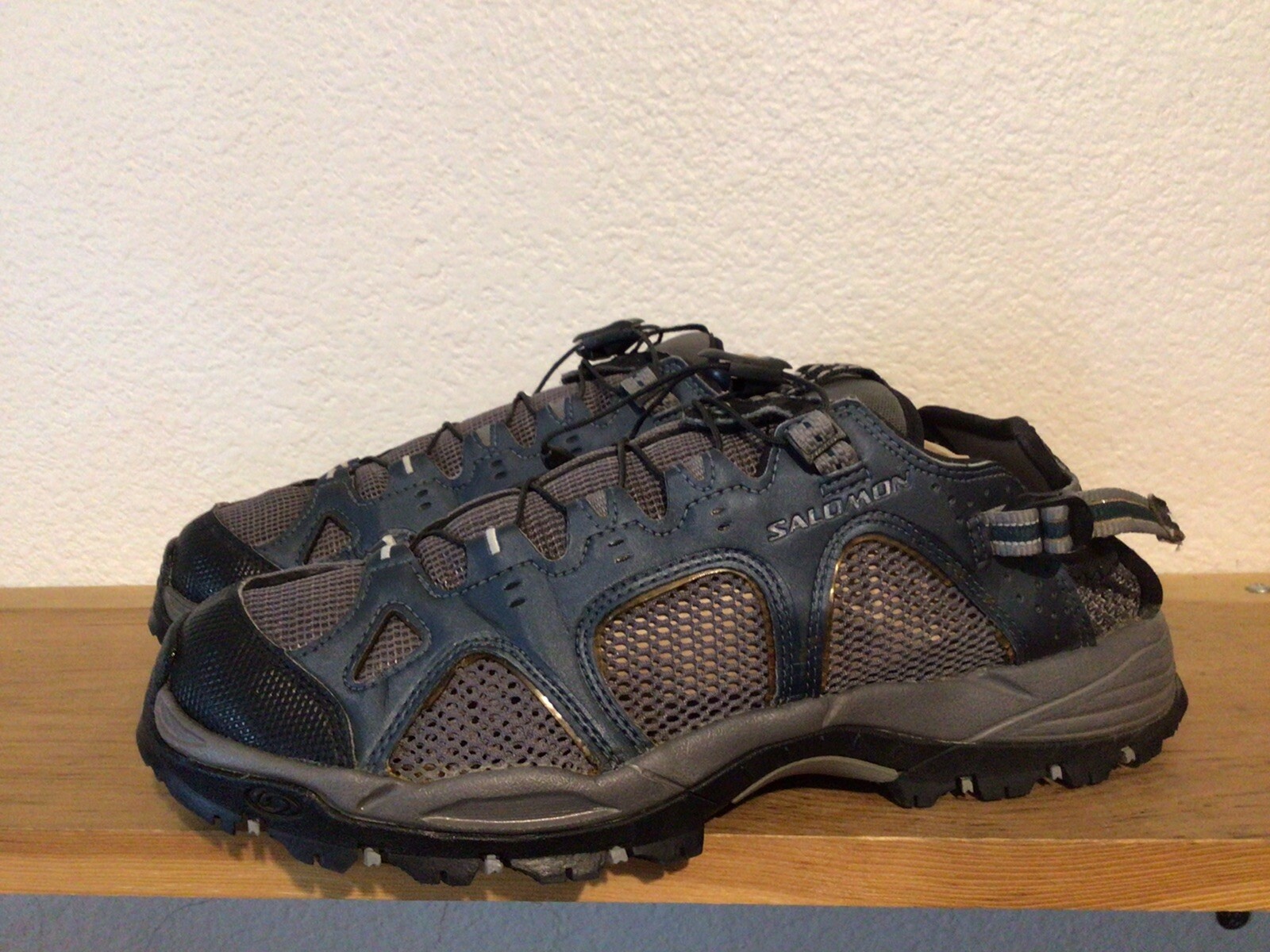 Men s Salomon Techamphibian 2 Size 8.5 Blue Gray Mesh Trail Sport Sandals  Hiking: купить с доставкой из США, цена 6 618 руб - (284412660966)