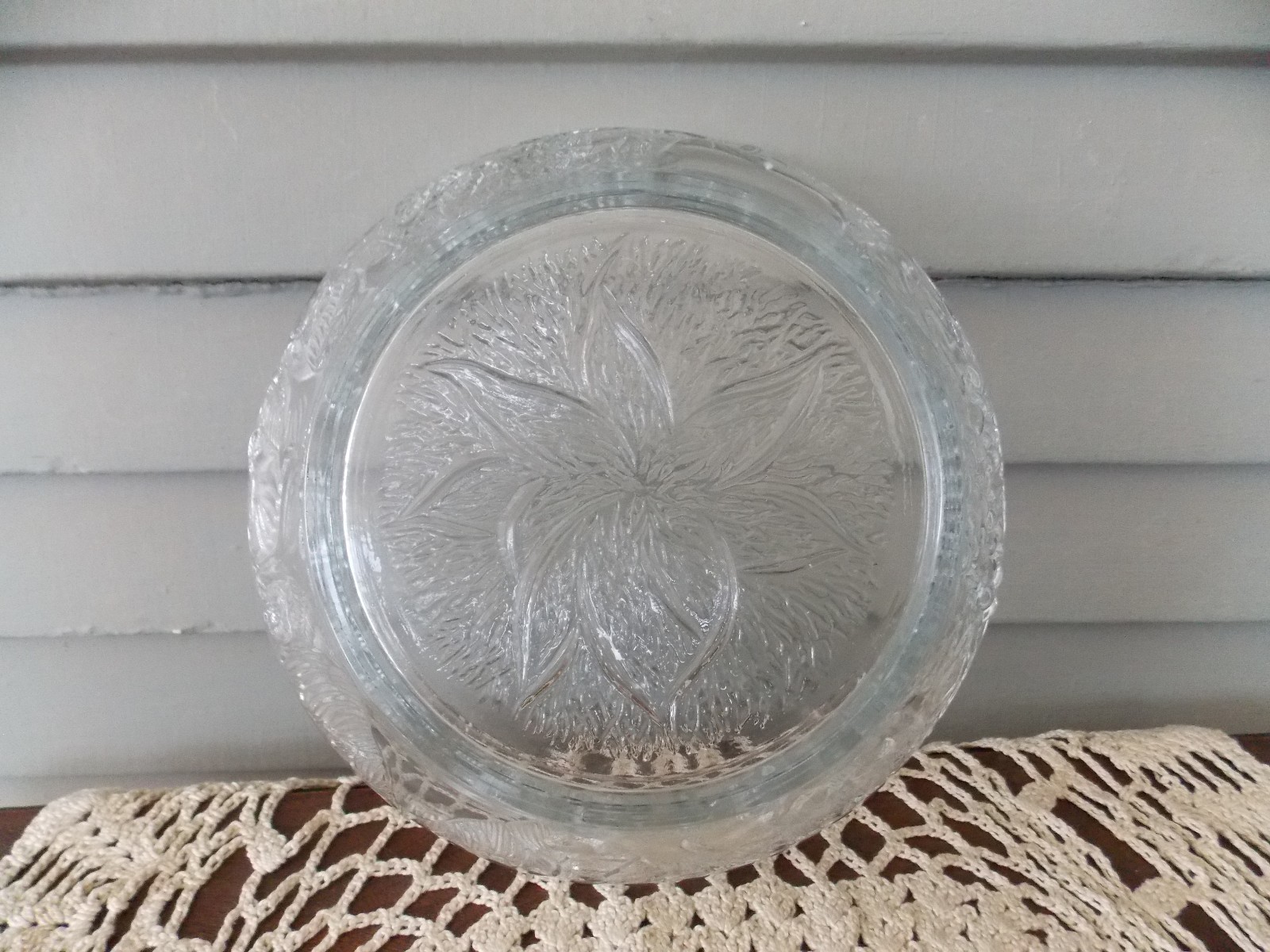 Vintage Clear Glass 8 3/4