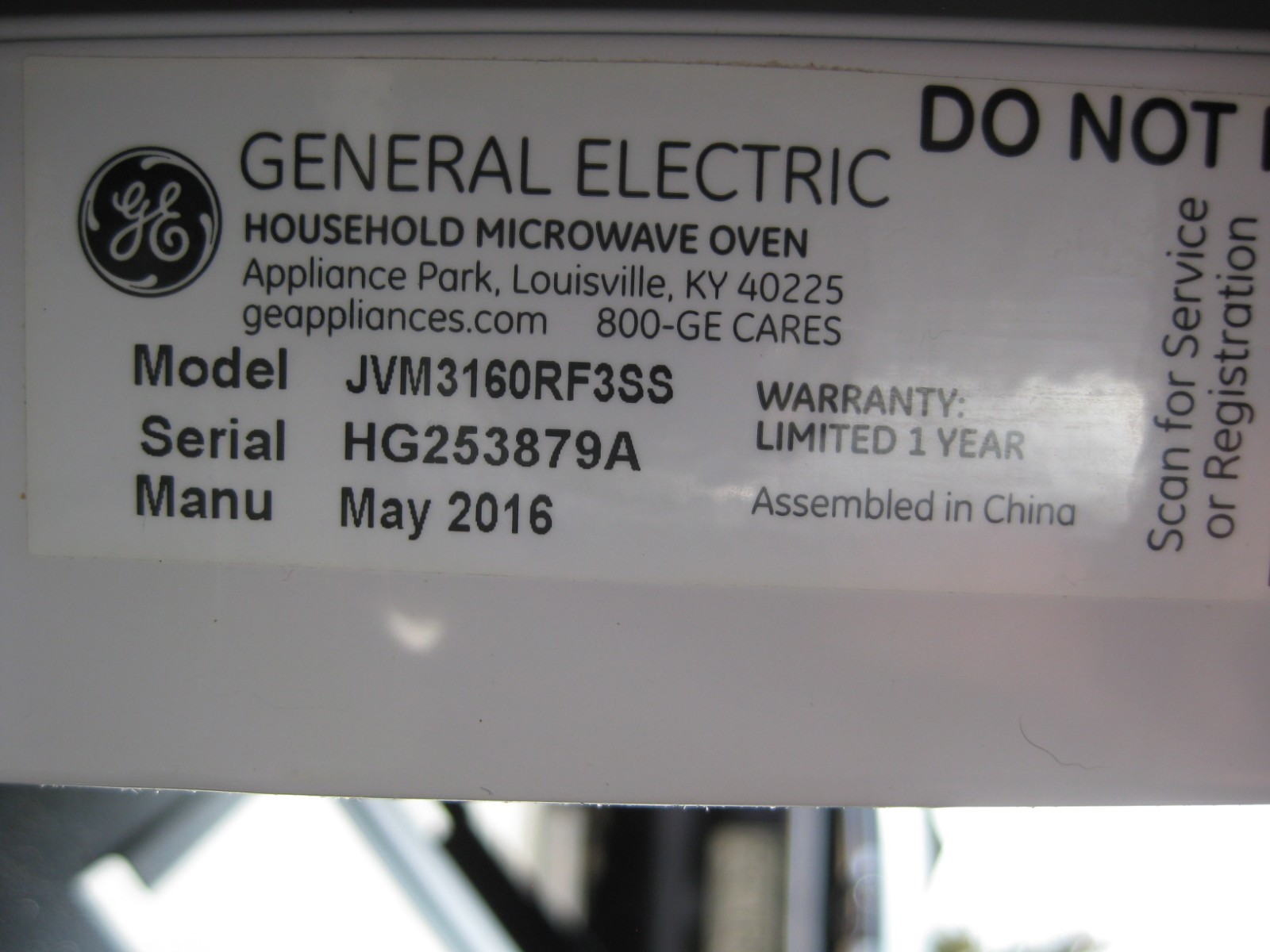 GE WB20X10067 Microwave H.V. High Voltage Transformer