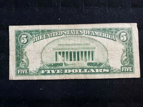 Series 1928 C $5 FIVE Dollar Bill RED Seal United States Note G39996691A