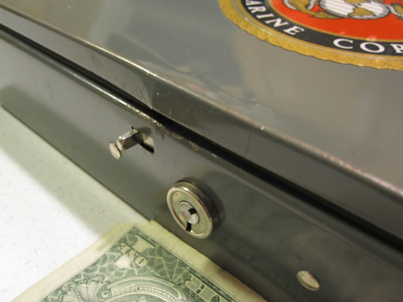 United States Marine Corps Cash Change Box Steelmaster USA No. 10 Art Steel Co.