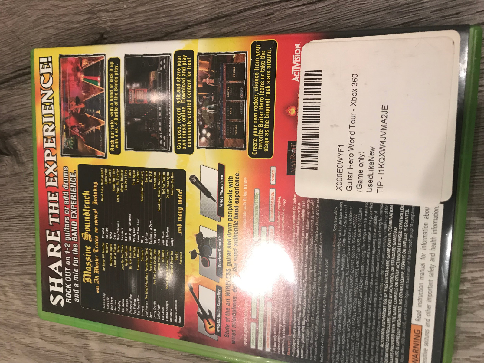 Xbox 360 Guitar Hero and Rock Band Games (Lot of 5 !!!)