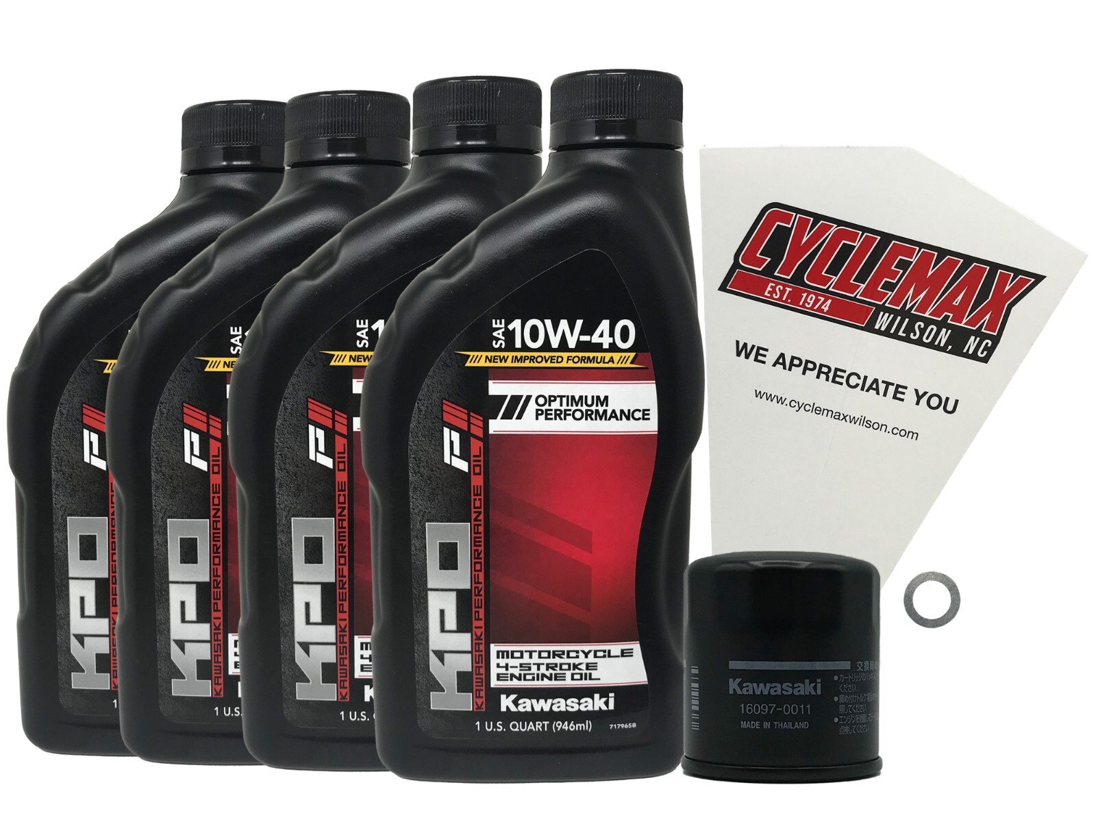 Kawasaki OEM Oil Change Kit for 2016-2022 Ninja ZX-10R with