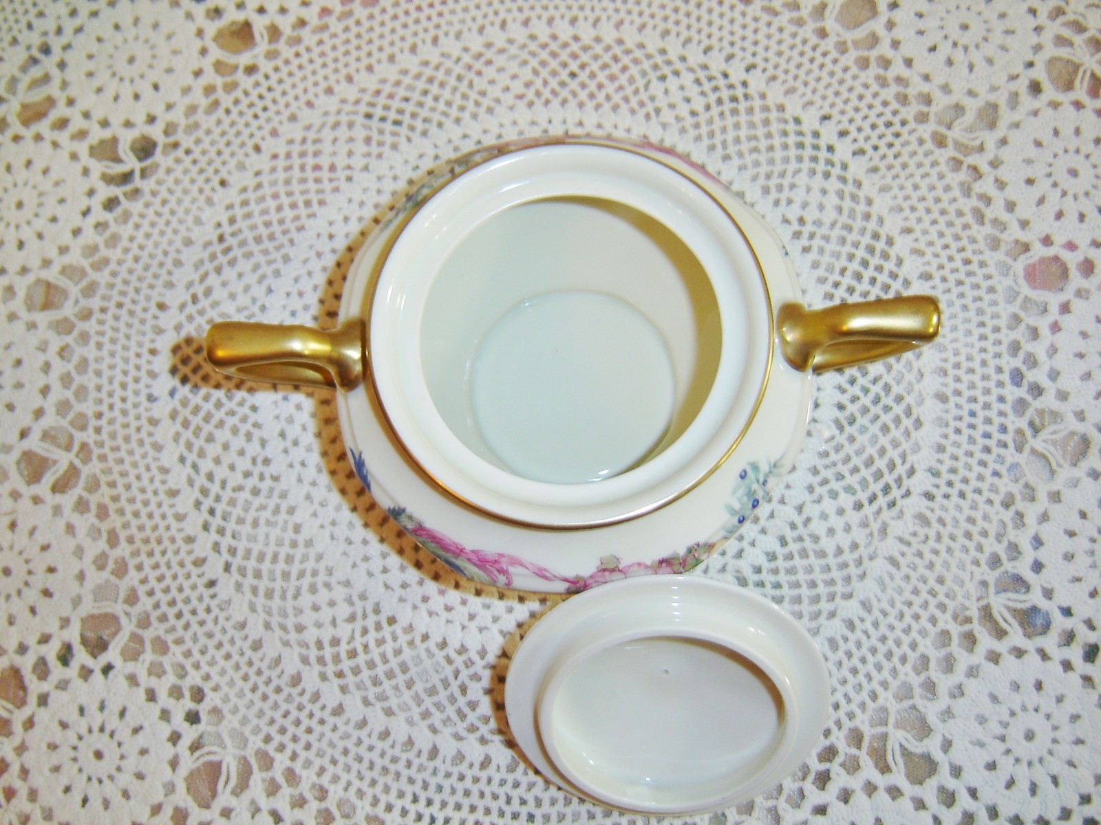 Vintage Rosenthal Phoenix Bavaria Ivory Covered Sugar Bowl  and Creamer
