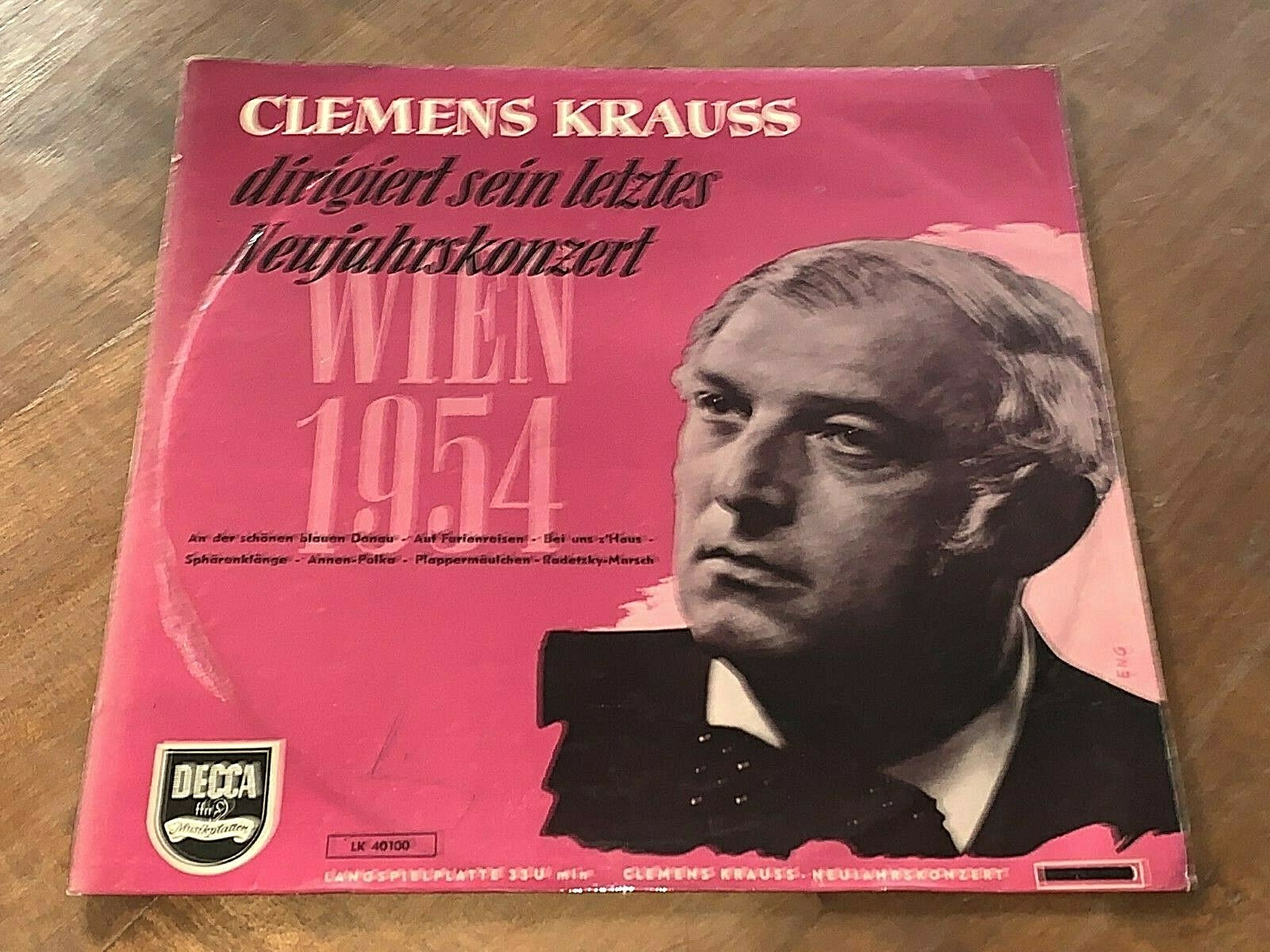 未開封　Clemens Krauss The Collection CLEMENS KRAUSS His Last New Year´s Concert Wien 1954 ORIG