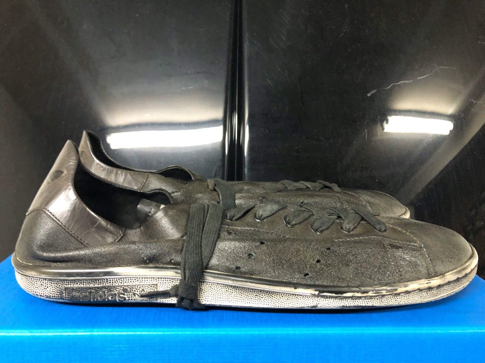 Balenciaga x Adidas Stan Smith Worn Out Black White 14 EU47 Balenciaga x Adidas Stan Smith Worn Out Black White 14 EU47