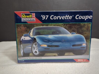 Revell Monogram 1997 Corvette Coupe Car Model Kit Skill Level 2 New Factory Seal