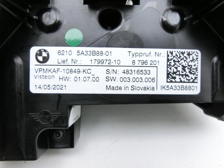 Mini Cooper S F55 LCI 18-21 2,0 141KW Kombiinstrument Tacho Mini Cooper S F55 LCI 18-21 01.07.2021 62105A49994... Vorschau 4