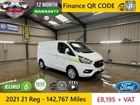 2021 Ford Transit Custom 2.0 EcoBlue 130ps Low Roof Limited Van + VAT PANEL VAN 