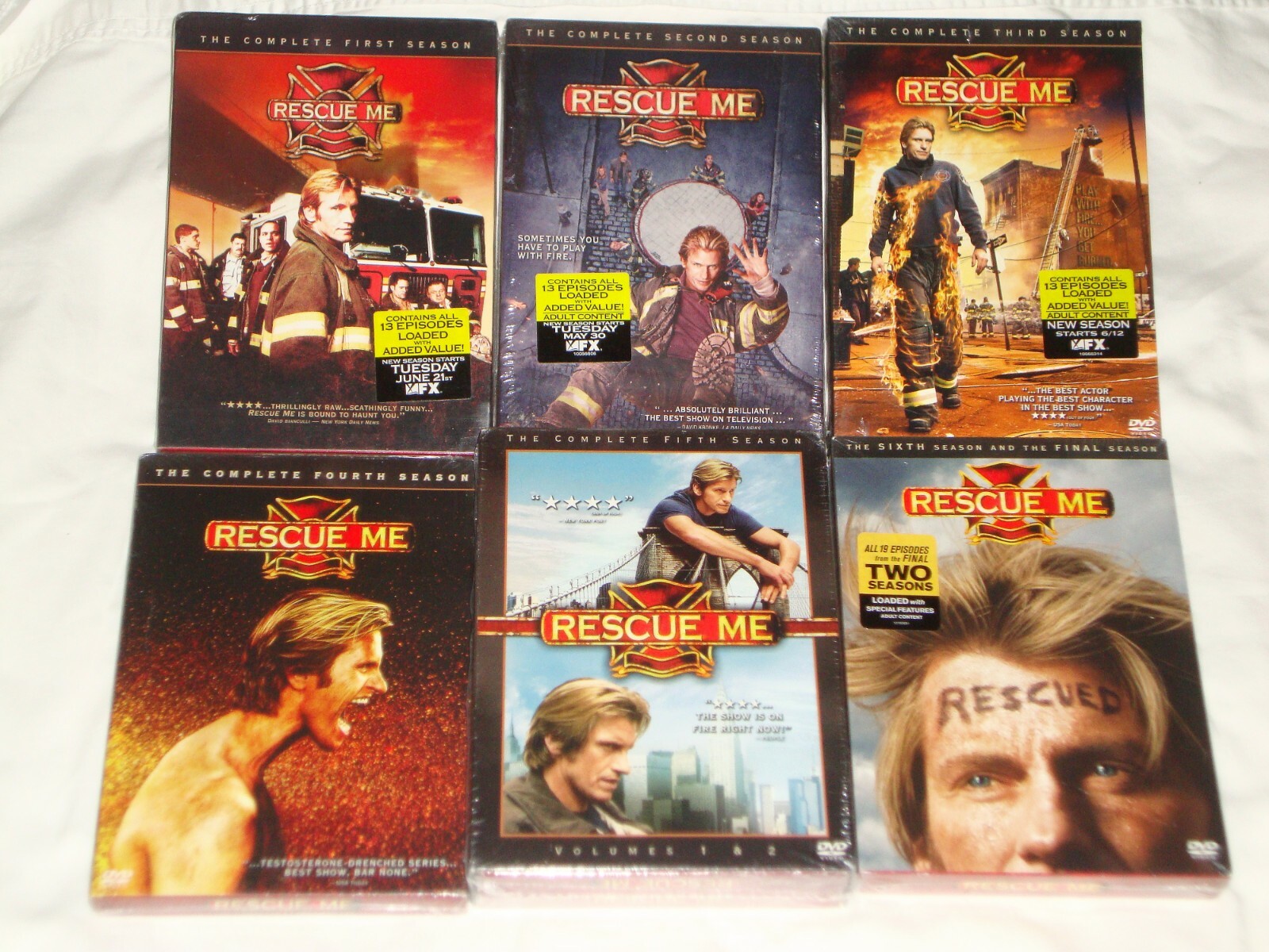 Rescue Me Complete Series, Seasons 1-7, DVD, Dennis Leary