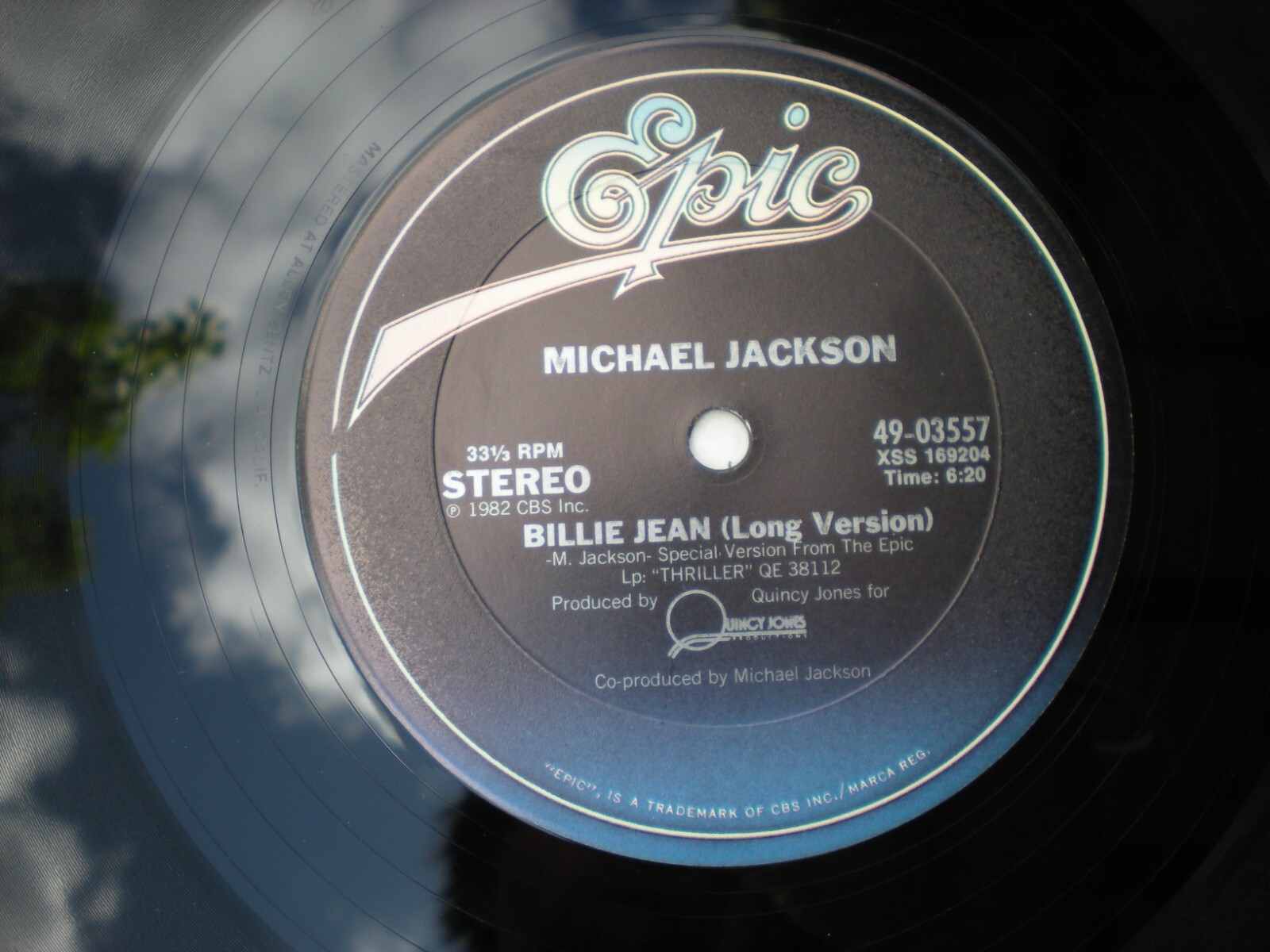Michael Jackson 12” Maxi Single Billie Jean (Long Version