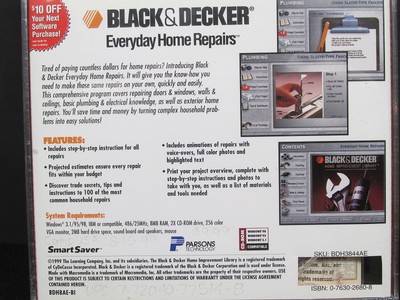 Black & Decker Everyday Home Repairs (PC 1999) Windows 3.1 / 95 / 98  Never Used