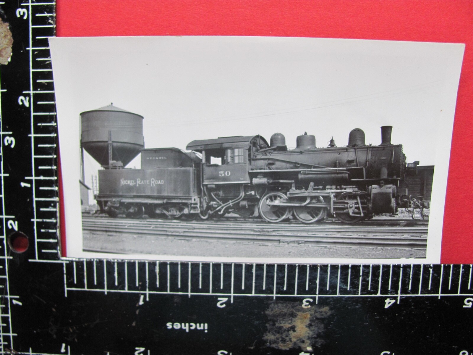 NICKEL PLATE ROAD RAILROAD 0-6-0 LOCOMOTIVE #50 PHOTO
