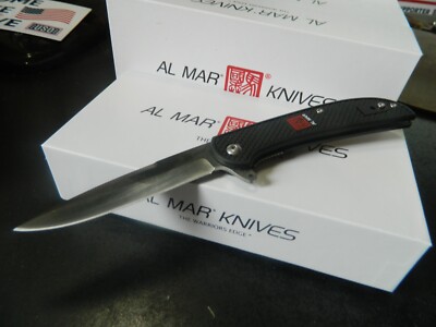 AL MAR KNIVES 4'' CL ULTRA LIGHT FALCON LINERLOCKING 8Cr13MoV BLADE MODEL AMK4124