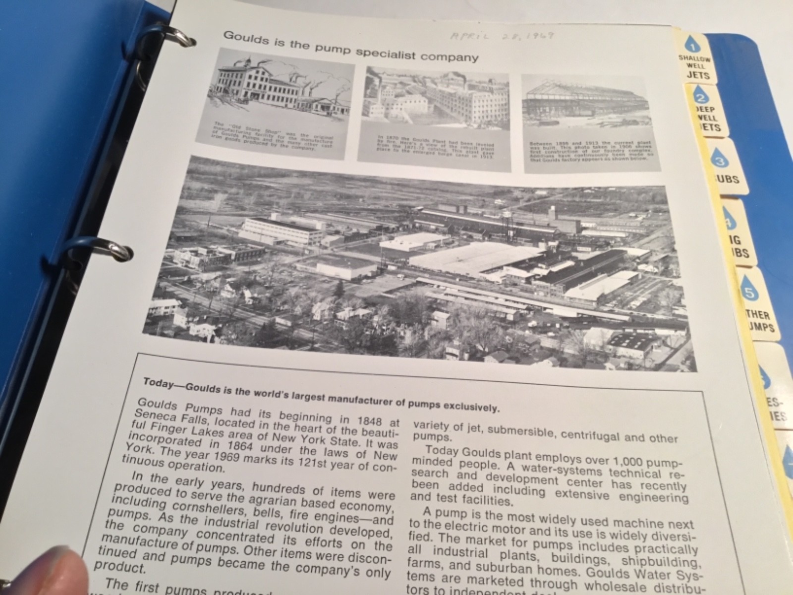 1969 Goulds Pumps Catalogs Manuals  Shallow,Deep Well Jets,Submersibles,Parts et