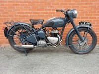 Triumph TRW IN RAF colours complete bare frame rebuild in 2025 499cc 1956 500cc
