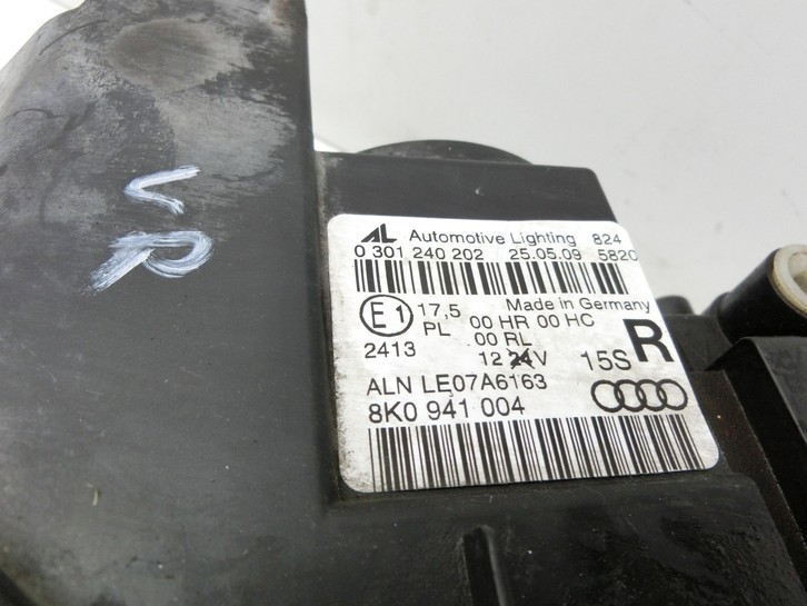 Audi A4 8K 07-11 Scheinwerfer Frontscheinwerfer Rechts Audi A4 8K 07-11 08.06.2009 8K0941030 8K0941004 0301240202... Bild 5
