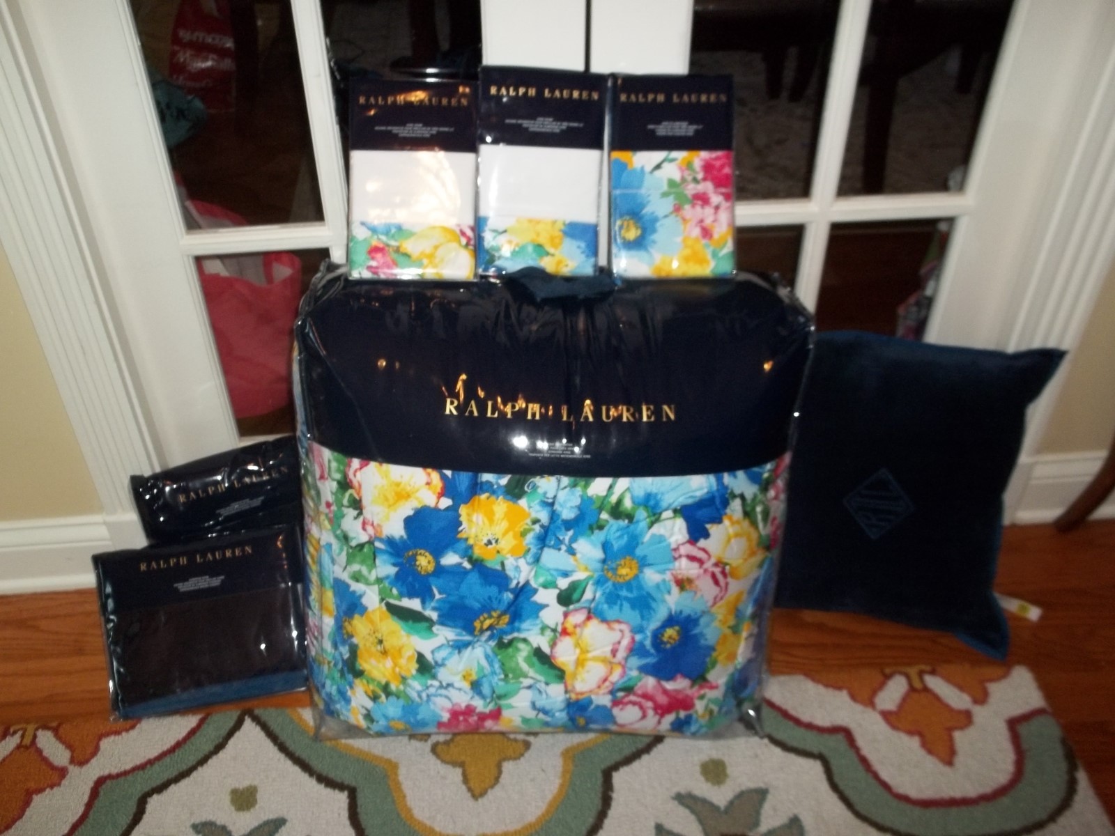 NIP Ralph Lauren Ashlyn Floral King Comforter Shams Set 8pc