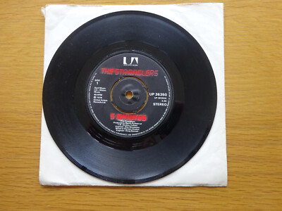 THE STRANGLERS 5 MINUTES 7 INCH SINGLE RECORD 1978 B SIDE ROK IT TO THE MOON