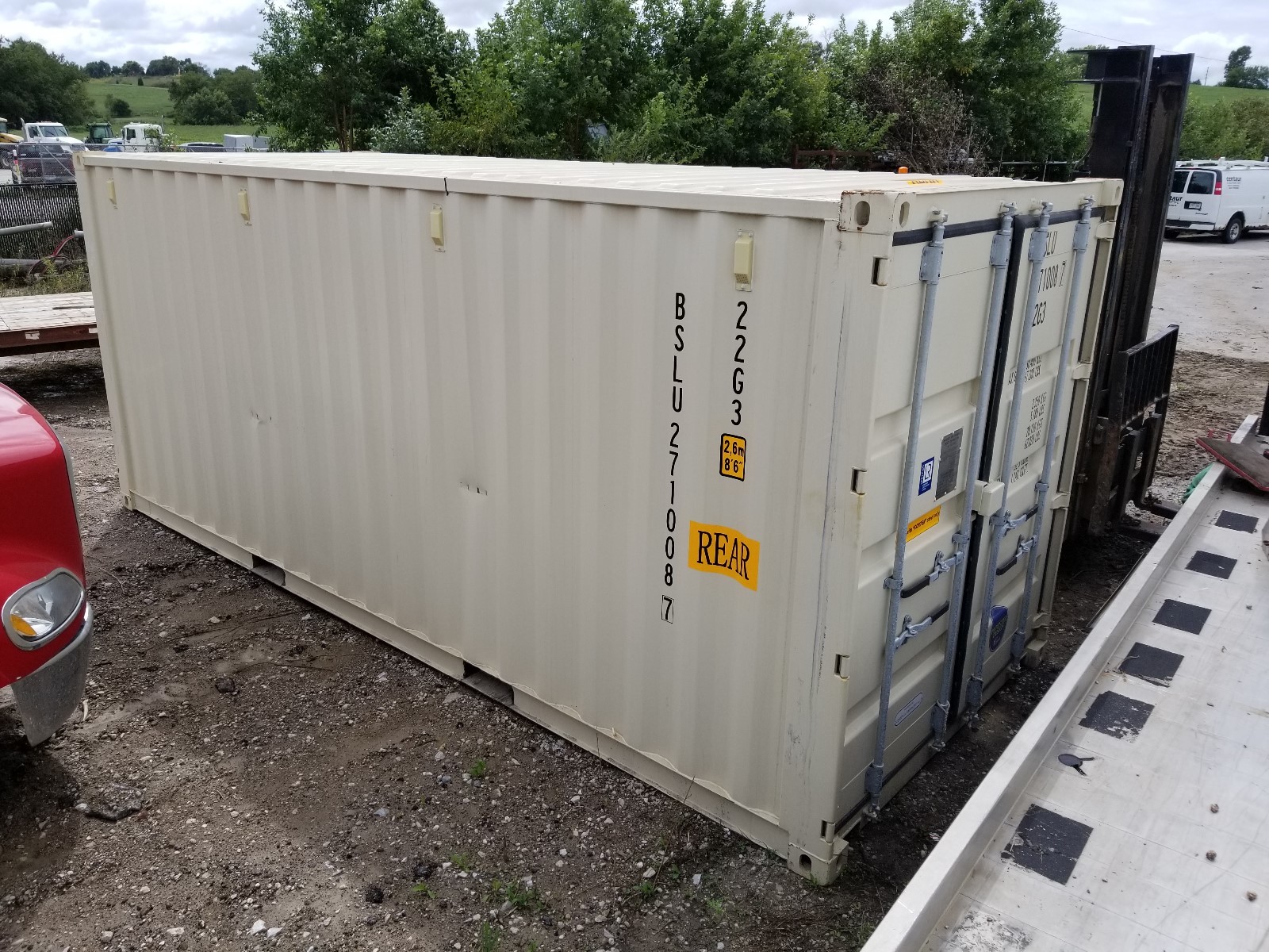 BSL 20' SHIPPING/STORAGE CONTAINER NEW ONE SHIPMENT SWINGING SIDE & END DOORS