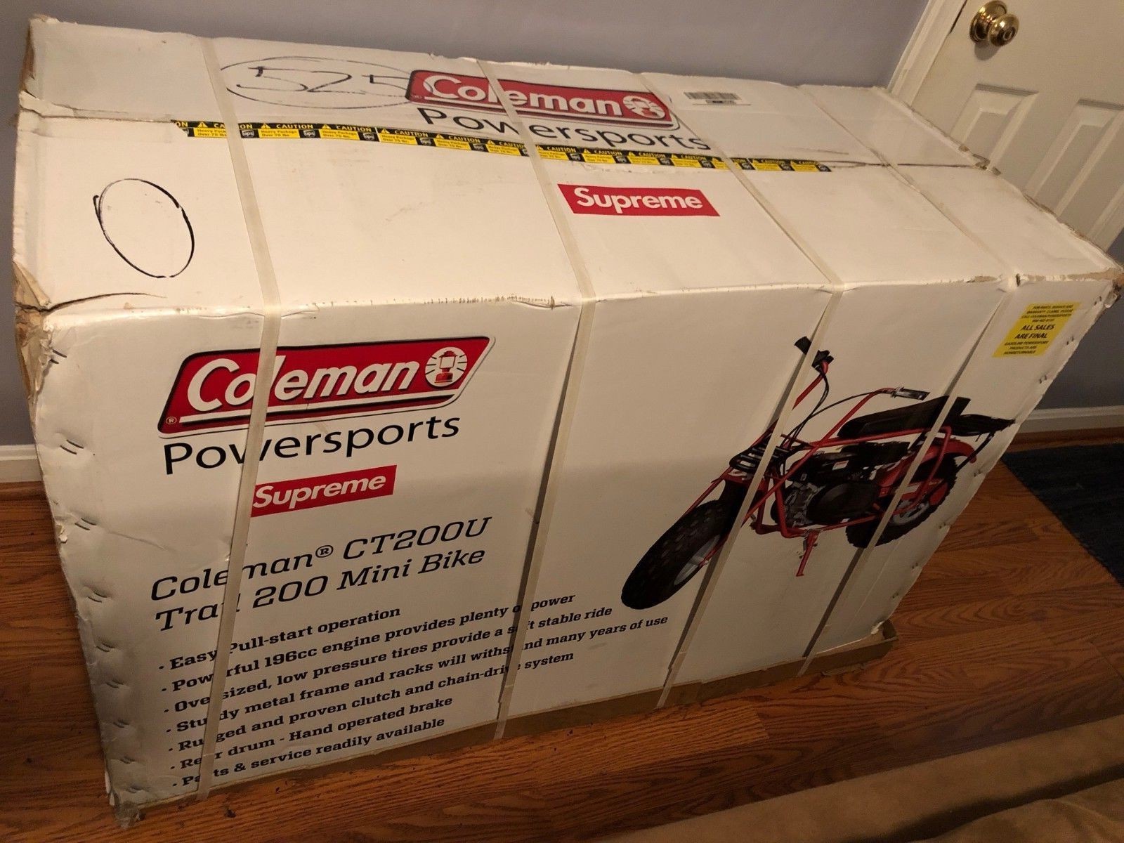 Supreme x Coleman Limited Edition CT200U Mini Bike SS17 Red BRAND NEW