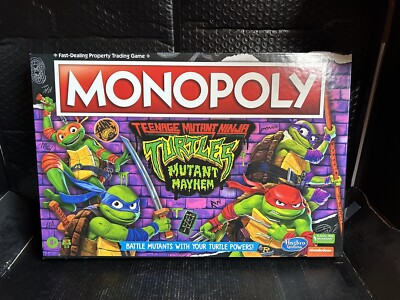 Teenage Mutant Ninja Turtles TMNT Monopoly: Mutant Mayhem Edition Board Game