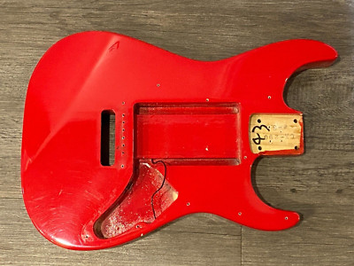 CHARVEL CX 290 GUITAR BODY in RED - LATE 1980's VINTAGE PART