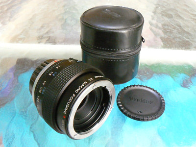 VIVITAR 2X TELECONVERTER / VIVITAR 2X MACRO FOCUSING LENS OLYMPUS OM MOUNT *MINT