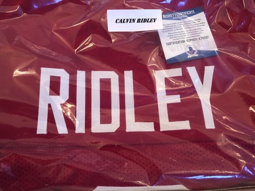 2018 Leaf Autographed Jersey Calvin Ridley Alabama Atlanta Falcons
