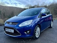 2013/63 FORD C-MAX 1.6 TDCI TITANIUM 5DR MPV BLUE HIGH SPEC CHEAP TAX 6 SPEED