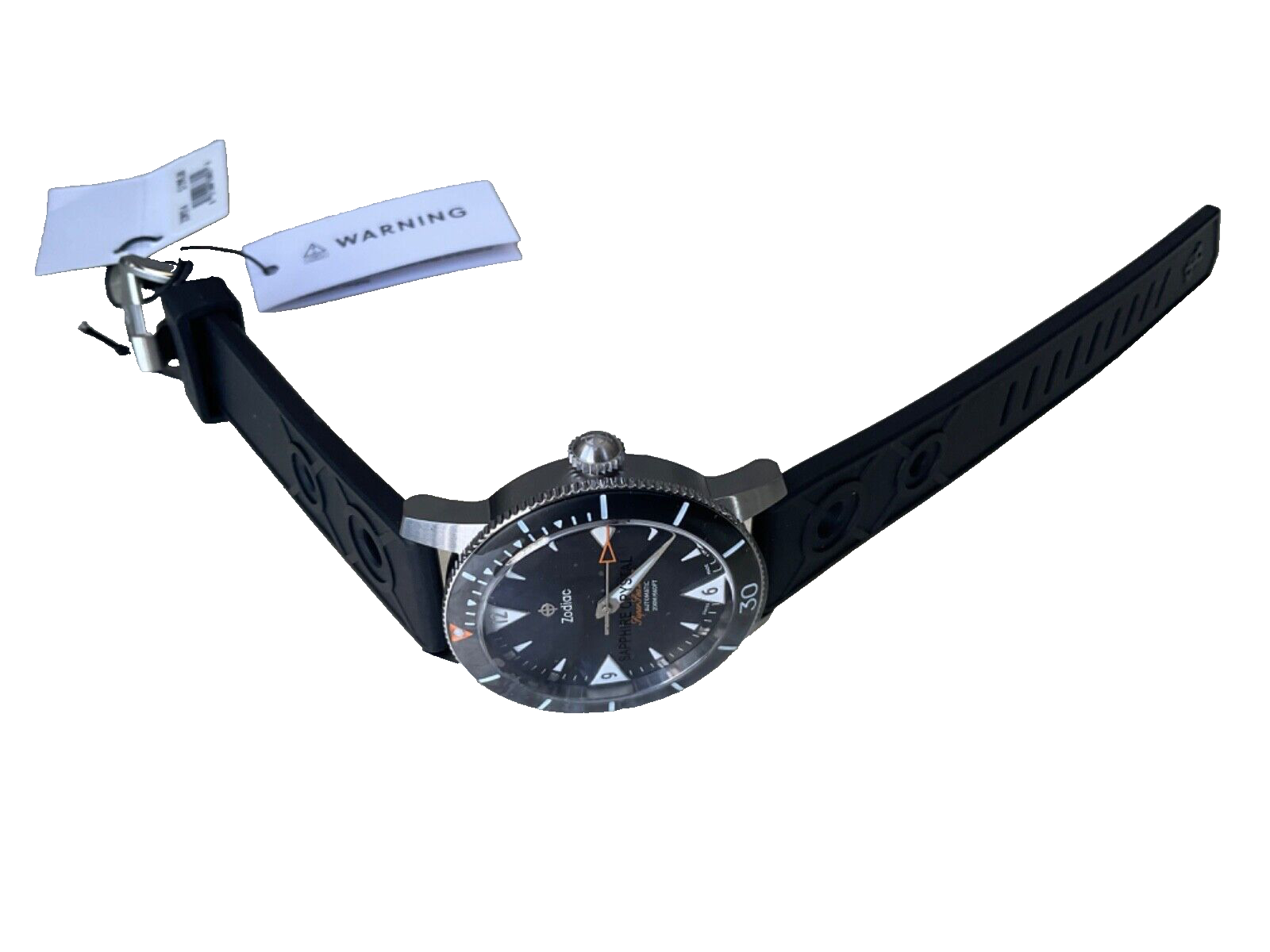 Pre-owned Zodiac Swiss Le Men's Super Sea Wolf 53 Skin Diver Automatic Watch Zo9214,