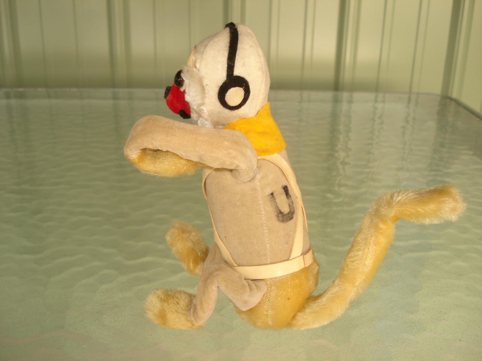 VINTAGE 1961 DAKIN MONKEY US TROOPER RED FACE JAPAN MOHAIR VIETNAM WAR ERA RARE