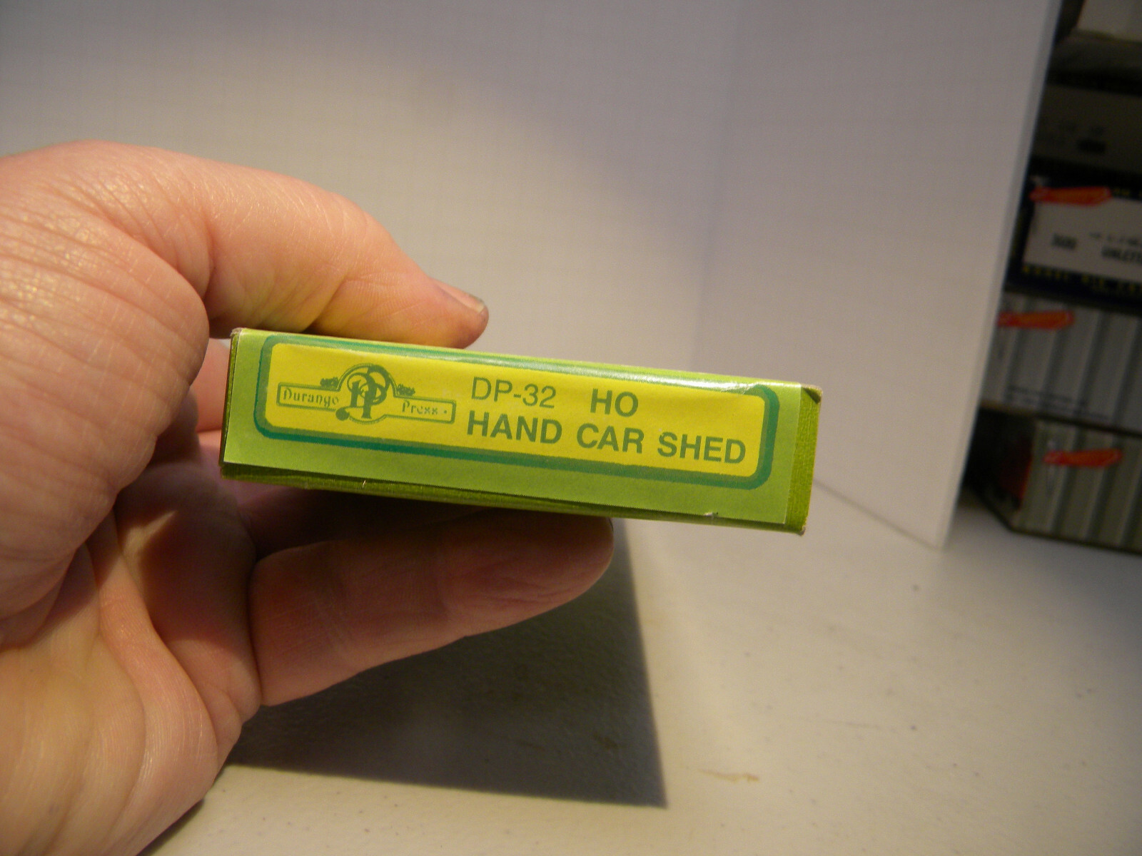 Durango Press HO Scale Details DP-32 Hand Car Shed Kit w/HO Hand Car - New OB